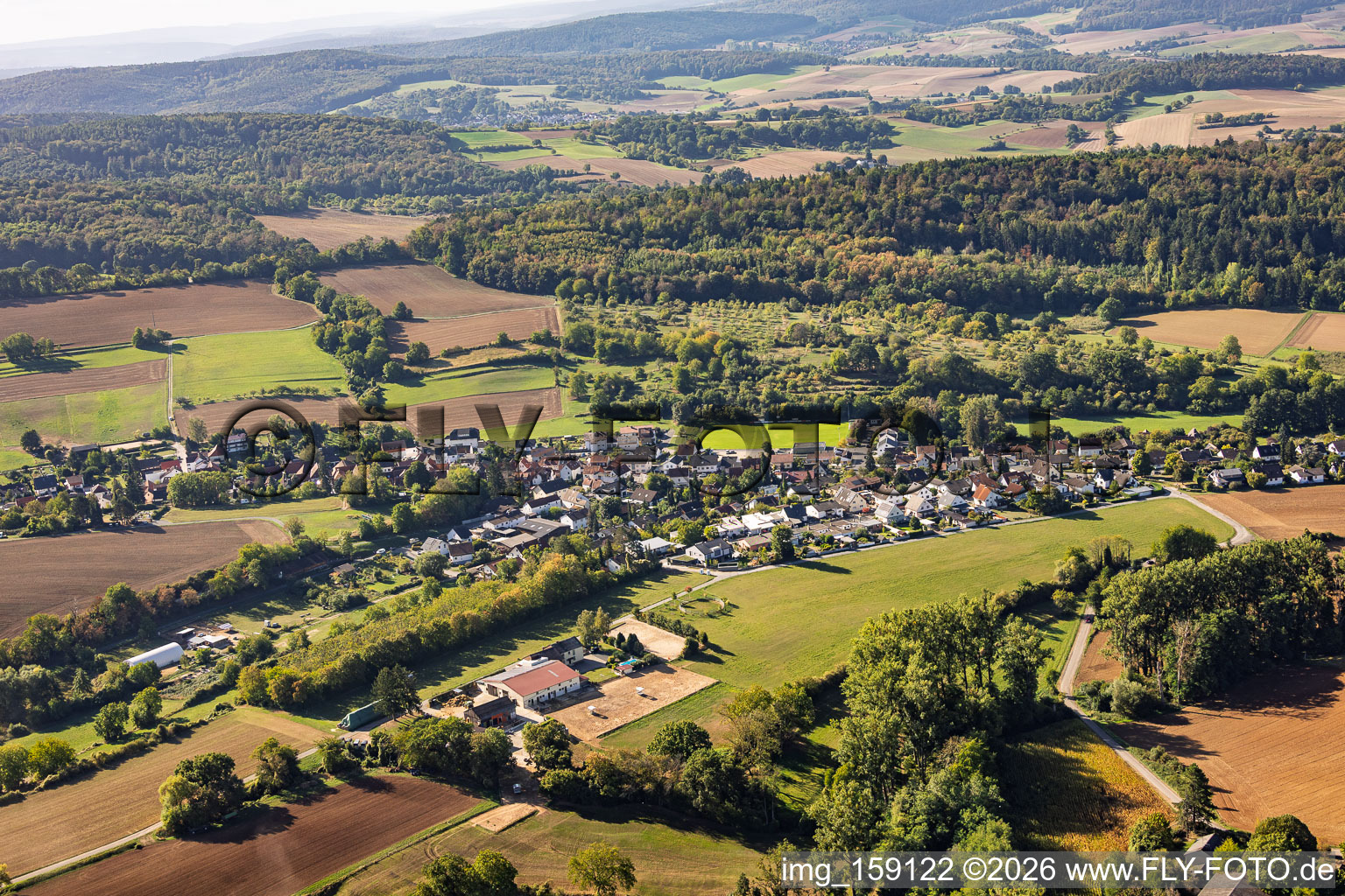 Du nord à le quartier Raibach in Groß-Umstadt dans le département Hesse, Allemagne