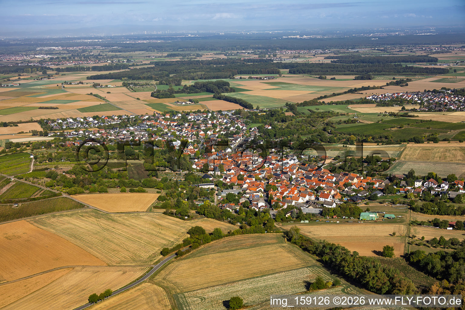 Du sud-est à le quartier Klein-Umstadt in Groß-Umstadt dans le département Hesse, Allemagne