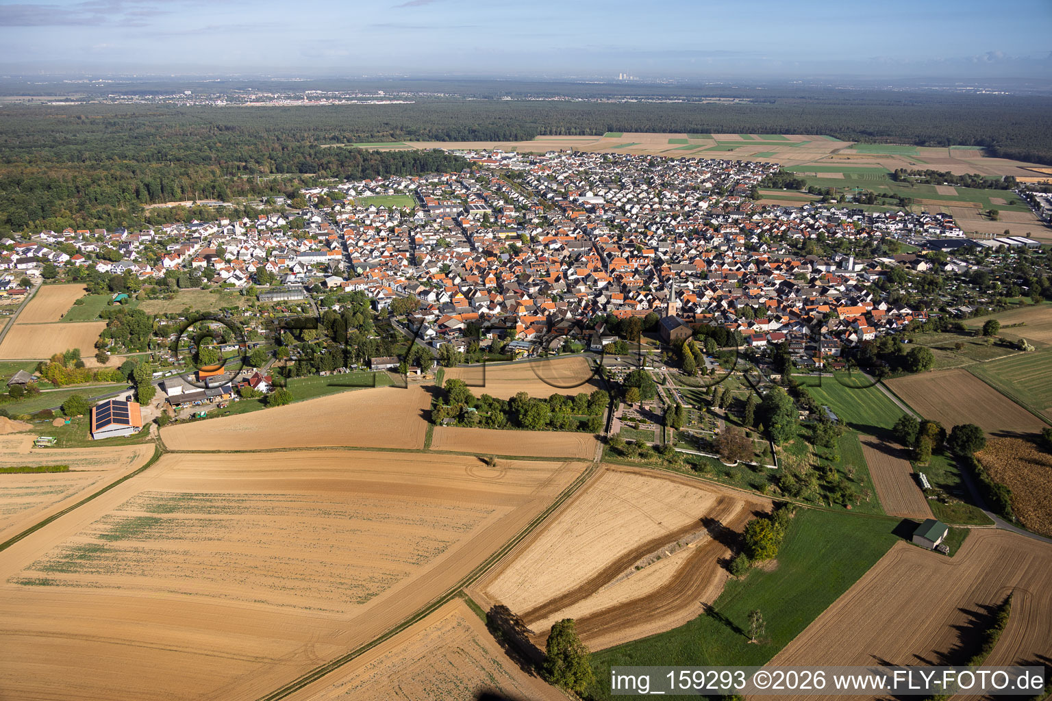 Du sud à Schaafheim dans le département Hesse, Allemagne