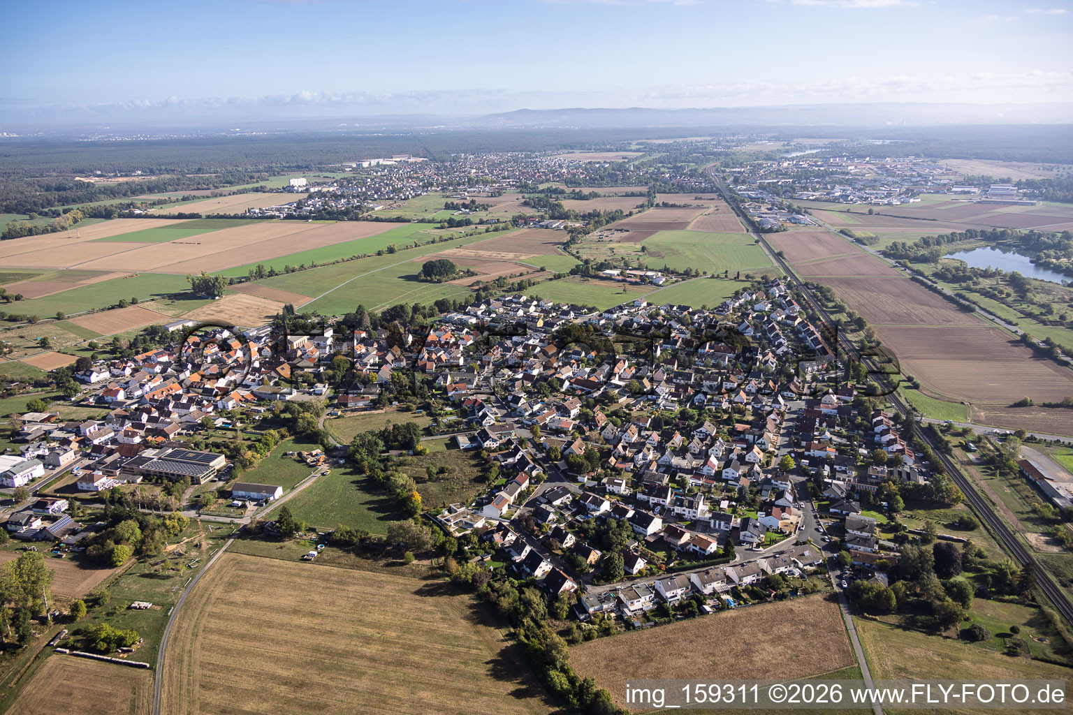 Périphérique ouest à le quartier Sickenhofen in Babenhausen dans le département Hesse, Allemagne