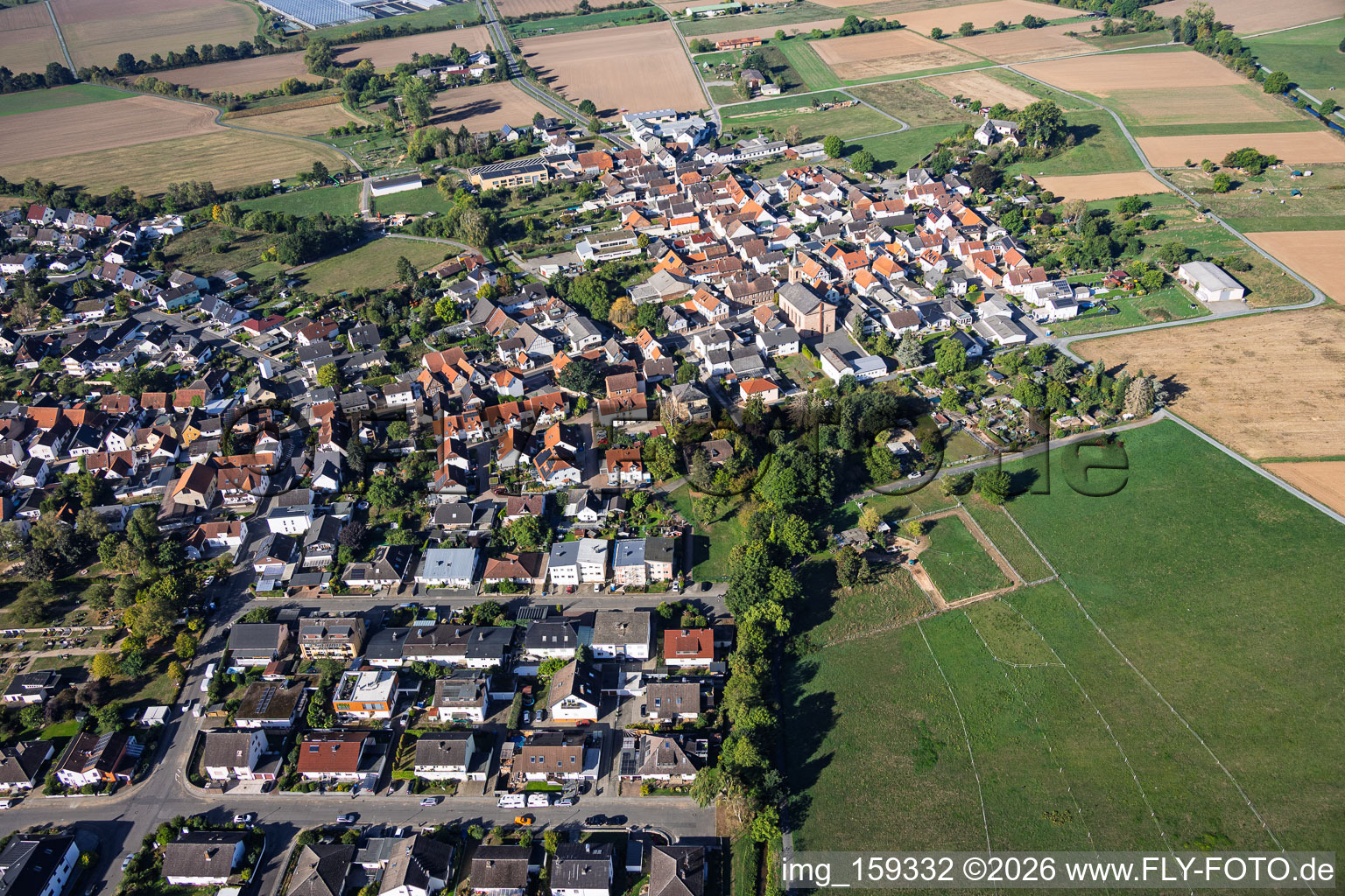 De l'est à le quartier Sickenhofen in Babenhausen dans le département Hesse, Allemagne