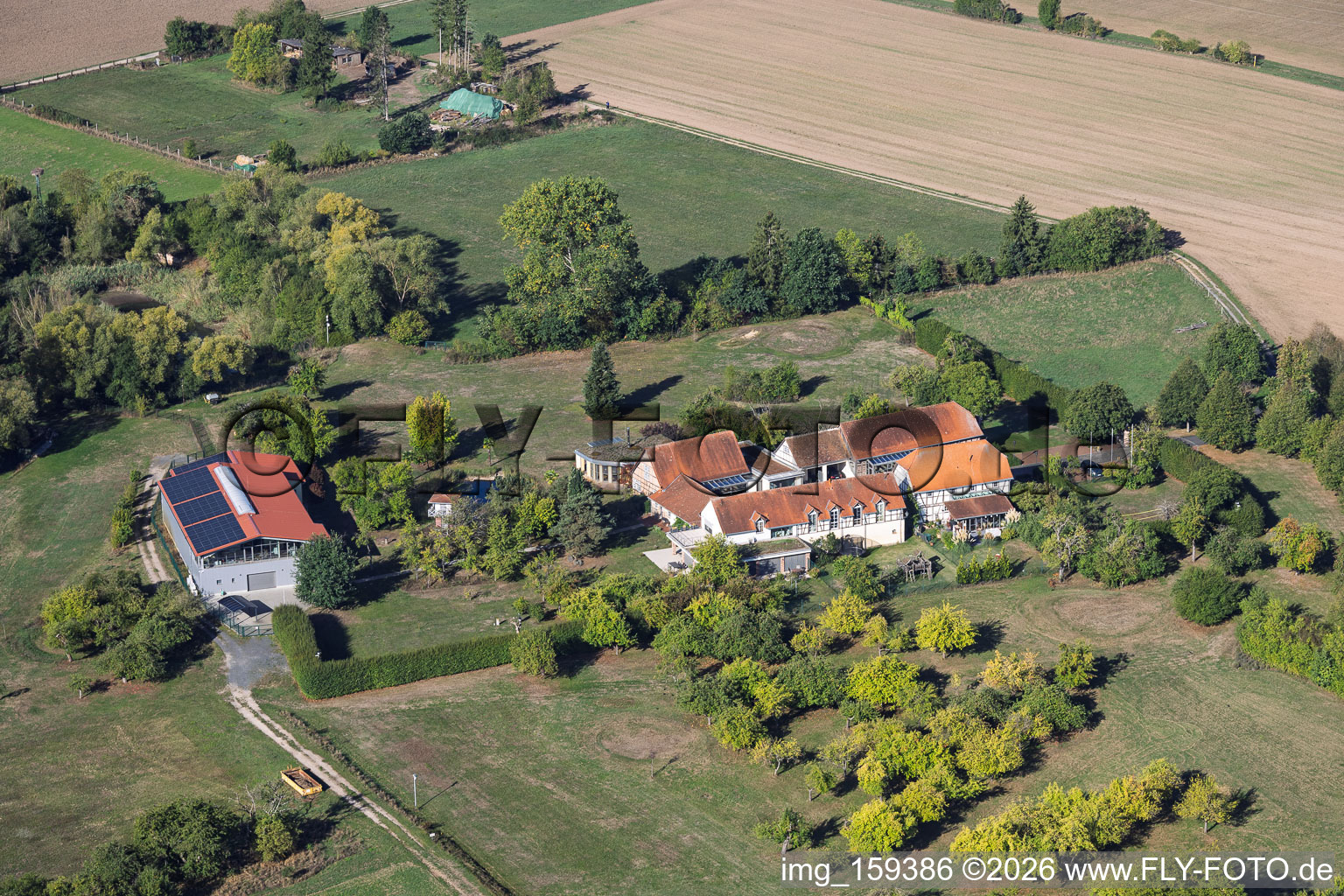 Ancienne briqueterie sur Ziegelweg à le quartier Sickenhofen in Babenhausen dans le département Hesse, Allemagne