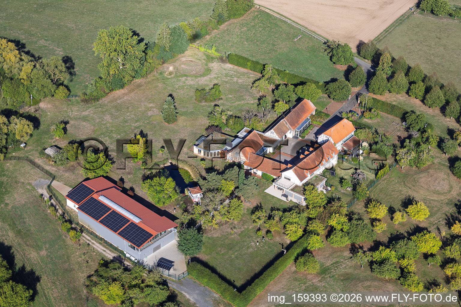 Ancienne briqueterie sur Ziegelweg à le quartier Sickenhofen in Babenhausen dans le département Hesse, Allemagne