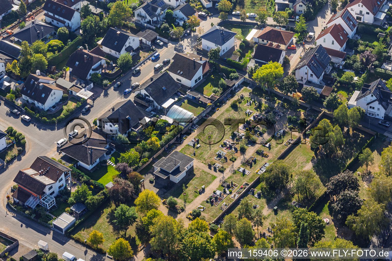 Cimetière Sickenhofen à le quartier Sickenhofen in Babenhausen dans le département Hesse, Allemagne