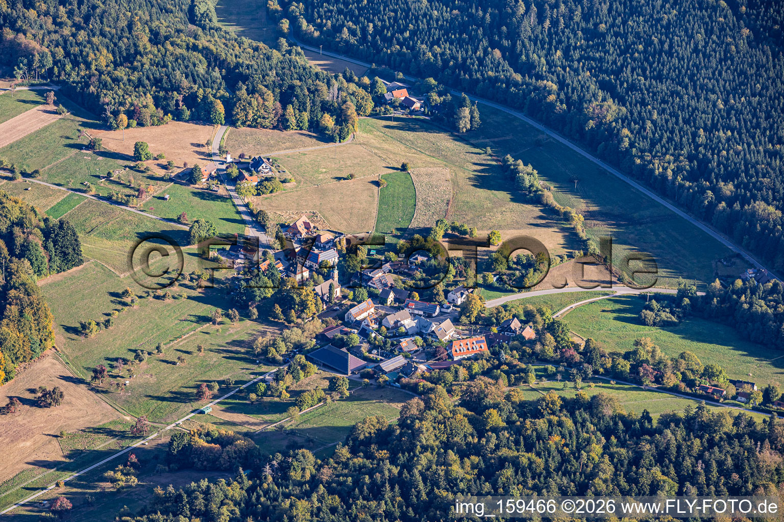 Quartier de Moosbronn à le quartier Freiolsheim in Gaggenau dans le département Bade-Wurtemberg, Allemagne