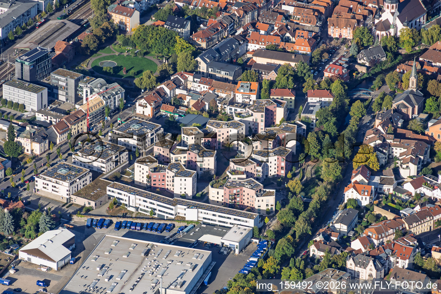 Quartier résidentiel sur la Samuel-Vogel-Weg à Ettlingen dans le département Bade-Wurtemberg, Allemagne