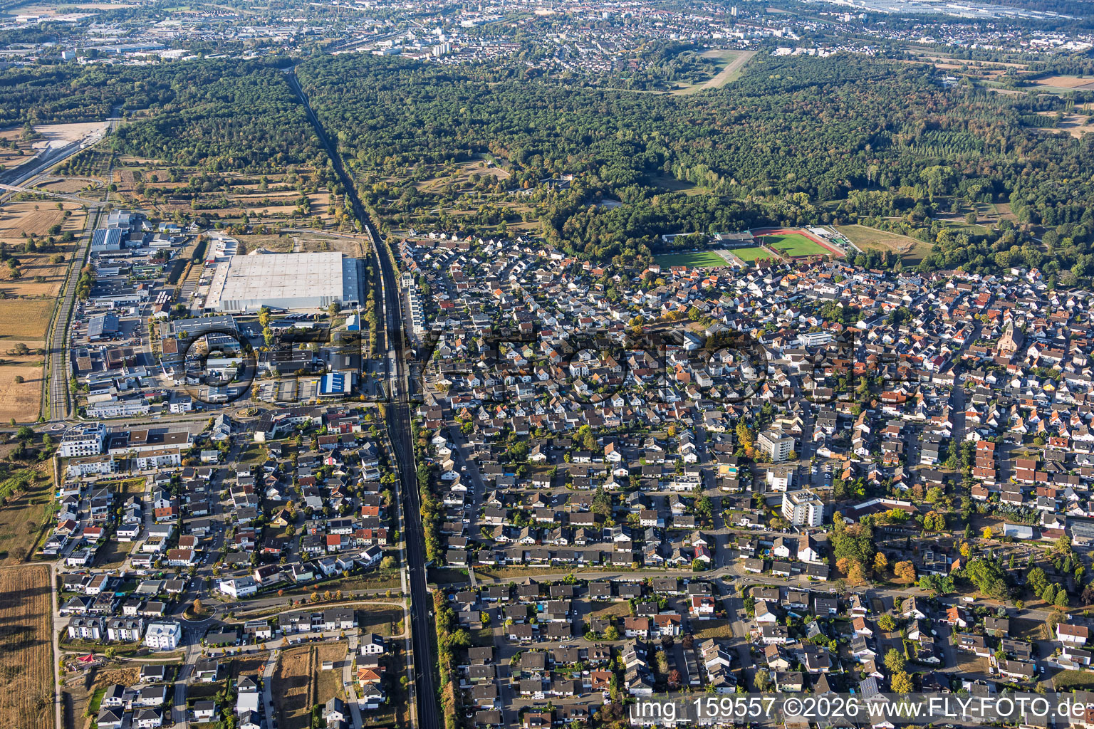 Du nord à Ötigheim dans le département Bade-Wurtemberg, Allemagne