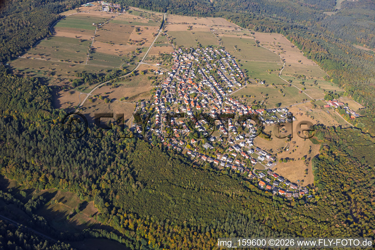 De l'est à le quartier Burbach in Marxzell dans le département Bade-Wurtemberg, Allemagne
