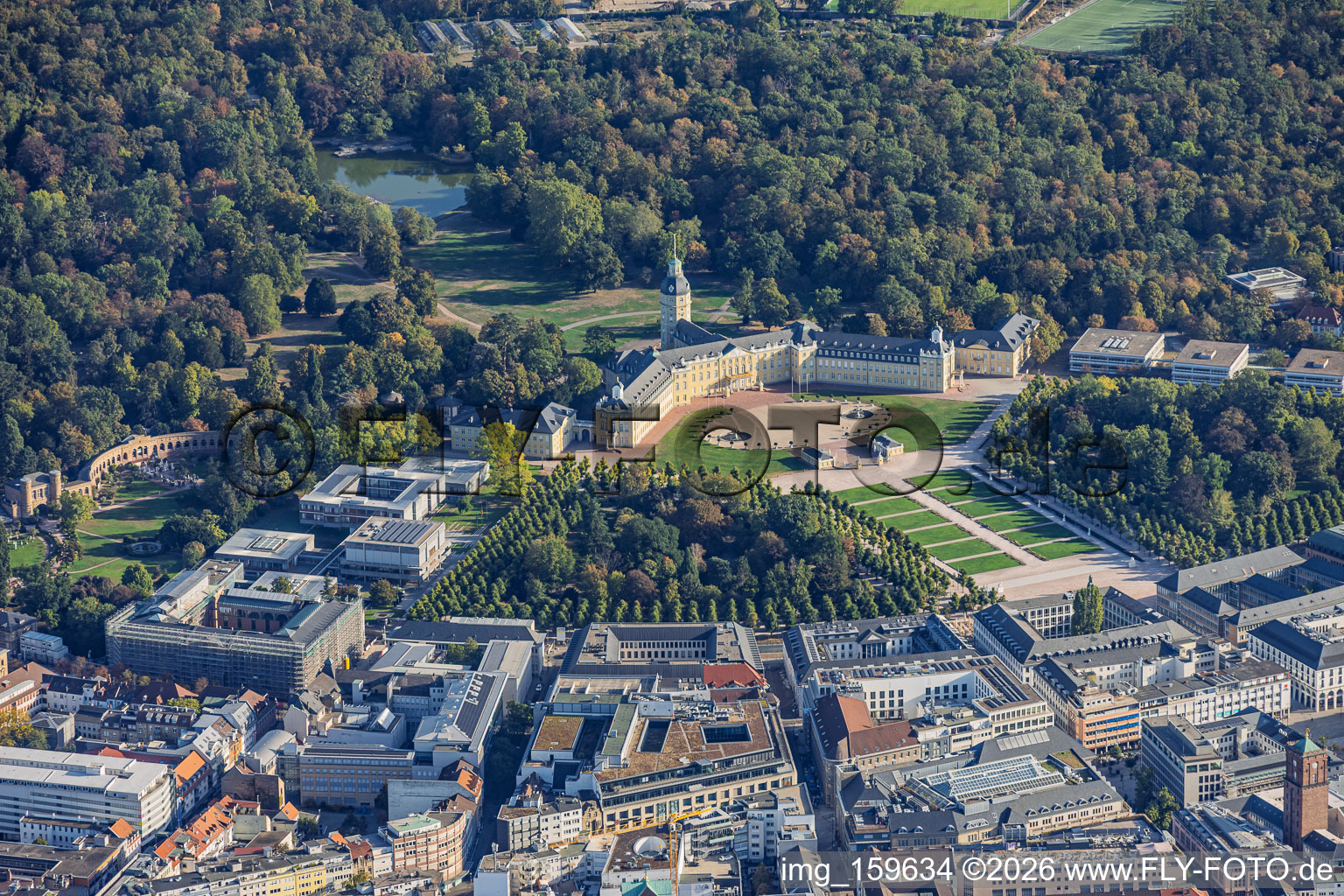 Cour Constitutionnelle Fédérale, Musée d'État de Bade au Château Karlsruhe à le quartier Innenstadt-West in Karlsruhe dans le département Bade-Wurtemberg, Allemagne