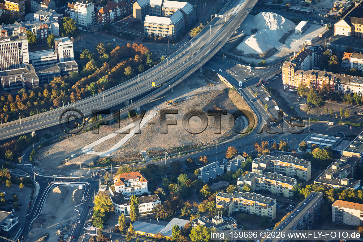 Heinigstraße à le quartier Mitte in Ludwigshafen dans le département Rhénanie-Palatinat, Allemagne