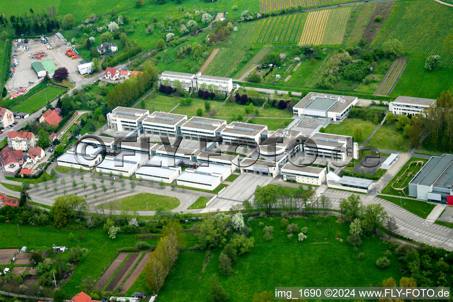 Photographie aérienne de Centre scolaire à Wissembourg dans le département Bas Rhin, France
