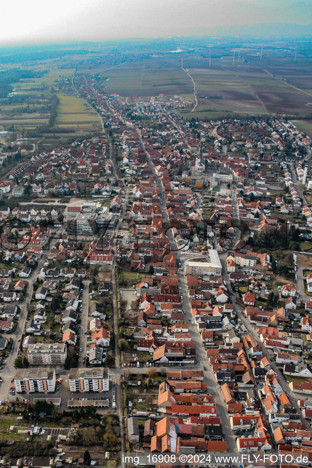 Image drone de Rheinstraße à Kandel dans le département Rhénanie-Palatinat, Allemagne