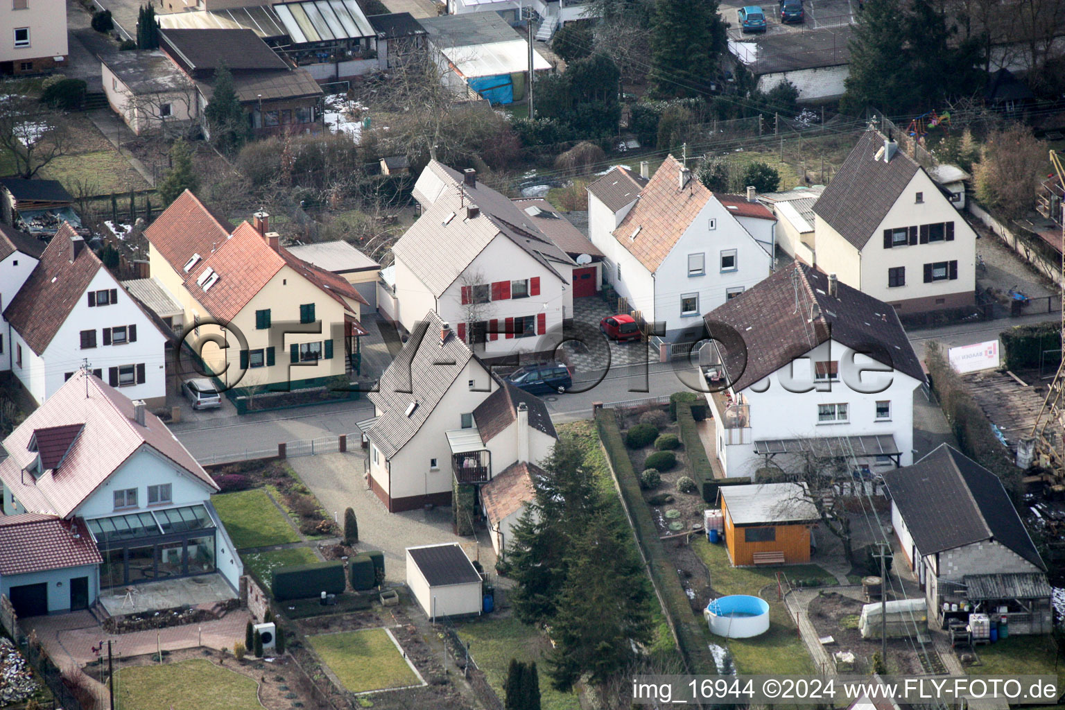 Waldstr. à Kandel dans le département Rhénanie-Palatinat, Allemagne hors des airs