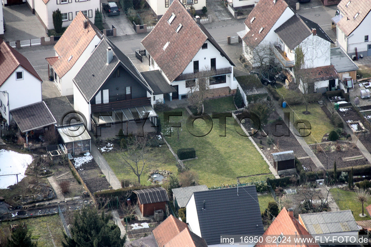 Waldstr. à Kandel dans le département Rhénanie-Palatinat, Allemagne vue du ciel