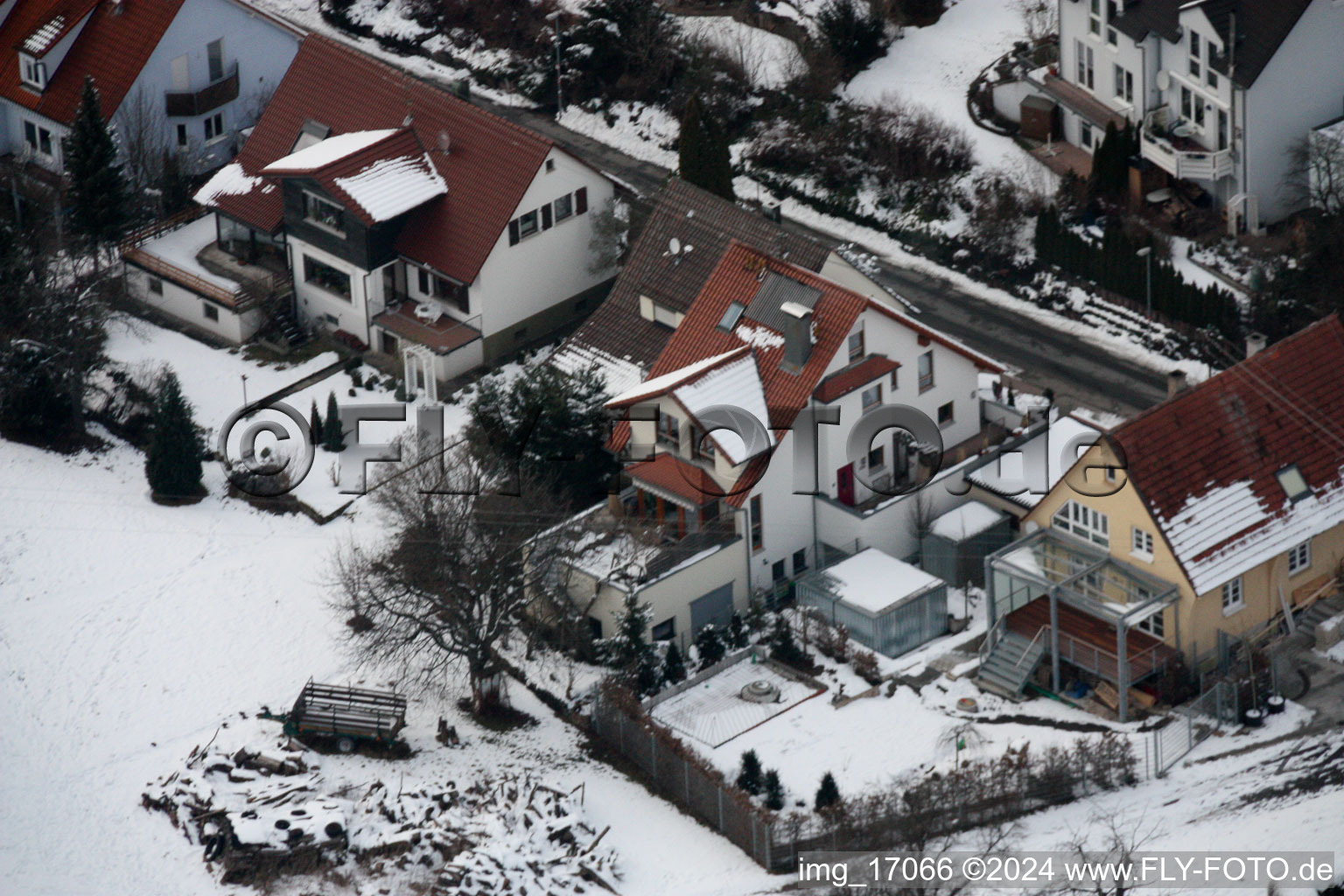 Quartier Gräfenhausen in Birkenfeld dans le département Bade-Wurtemberg, Allemagne d'en haut