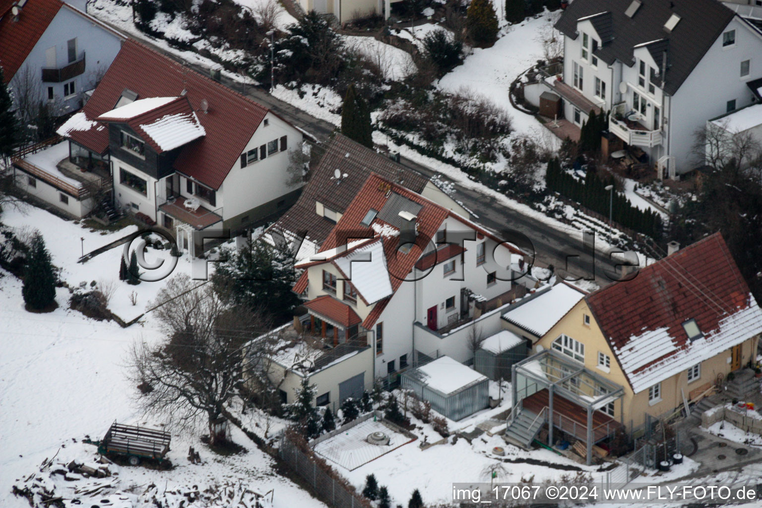 Quartier Gräfenhausen in Birkenfeld dans le département Bade-Wurtemberg, Allemagne hors des airs