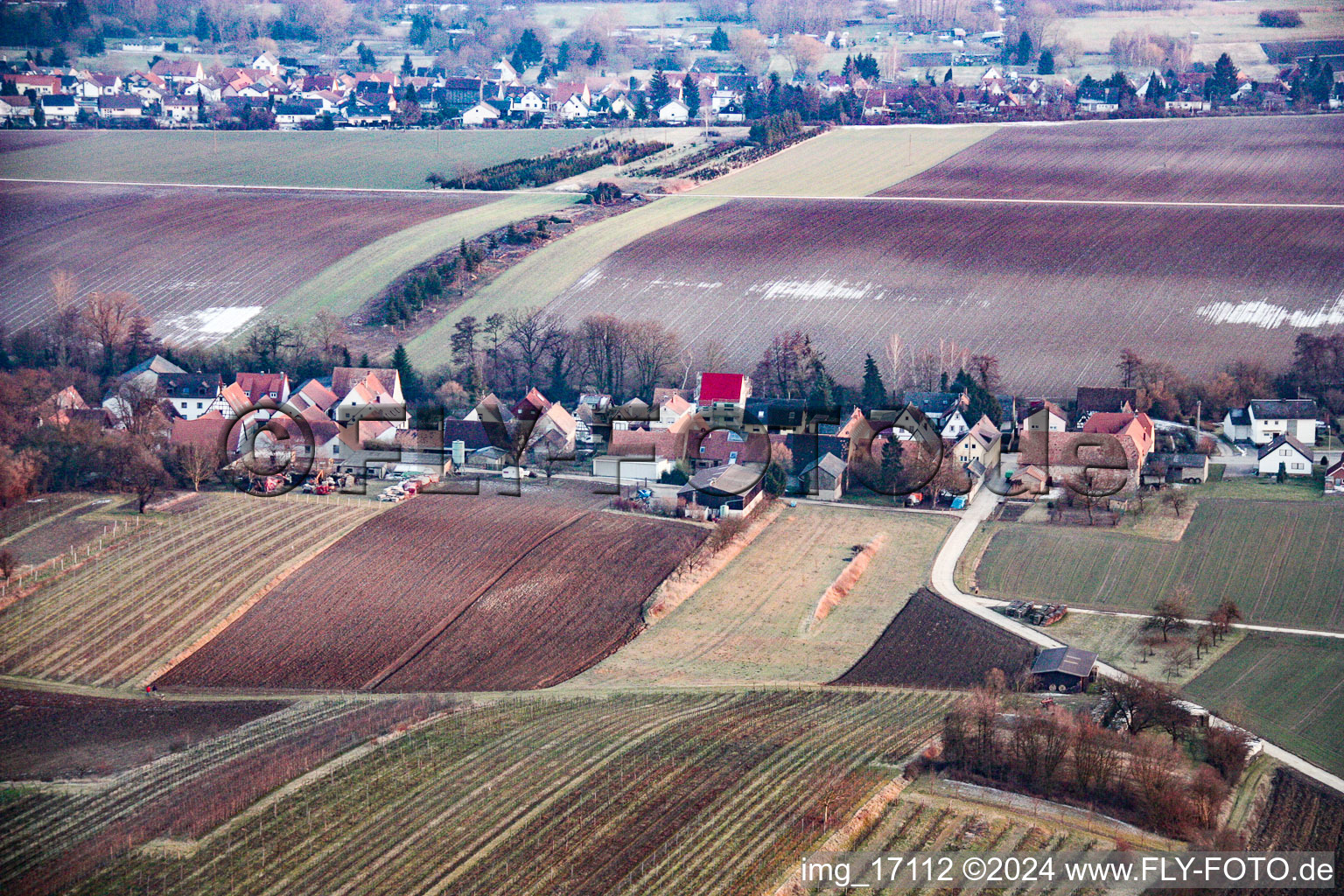 Vollmersweiler dans le département Rhénanie-Palatinat, Allemagne d'en haut