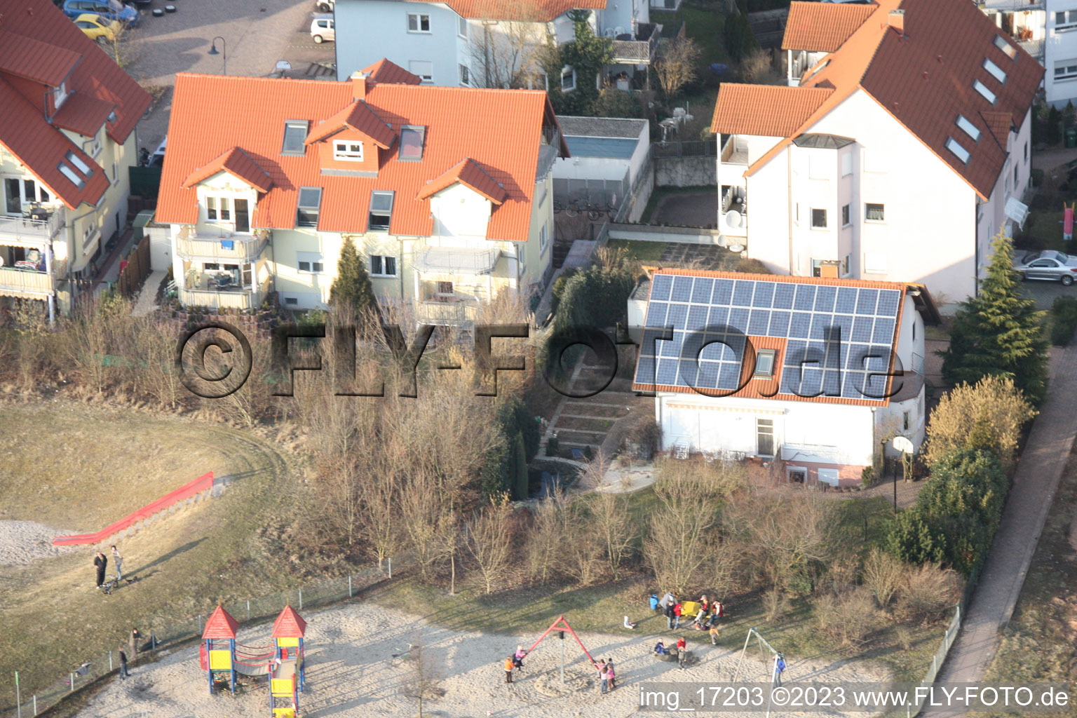 Photographie aérienne de Nouvelle zone de développement O à Bellheim dans le département Rhénanie-Palatinat, Allemagne