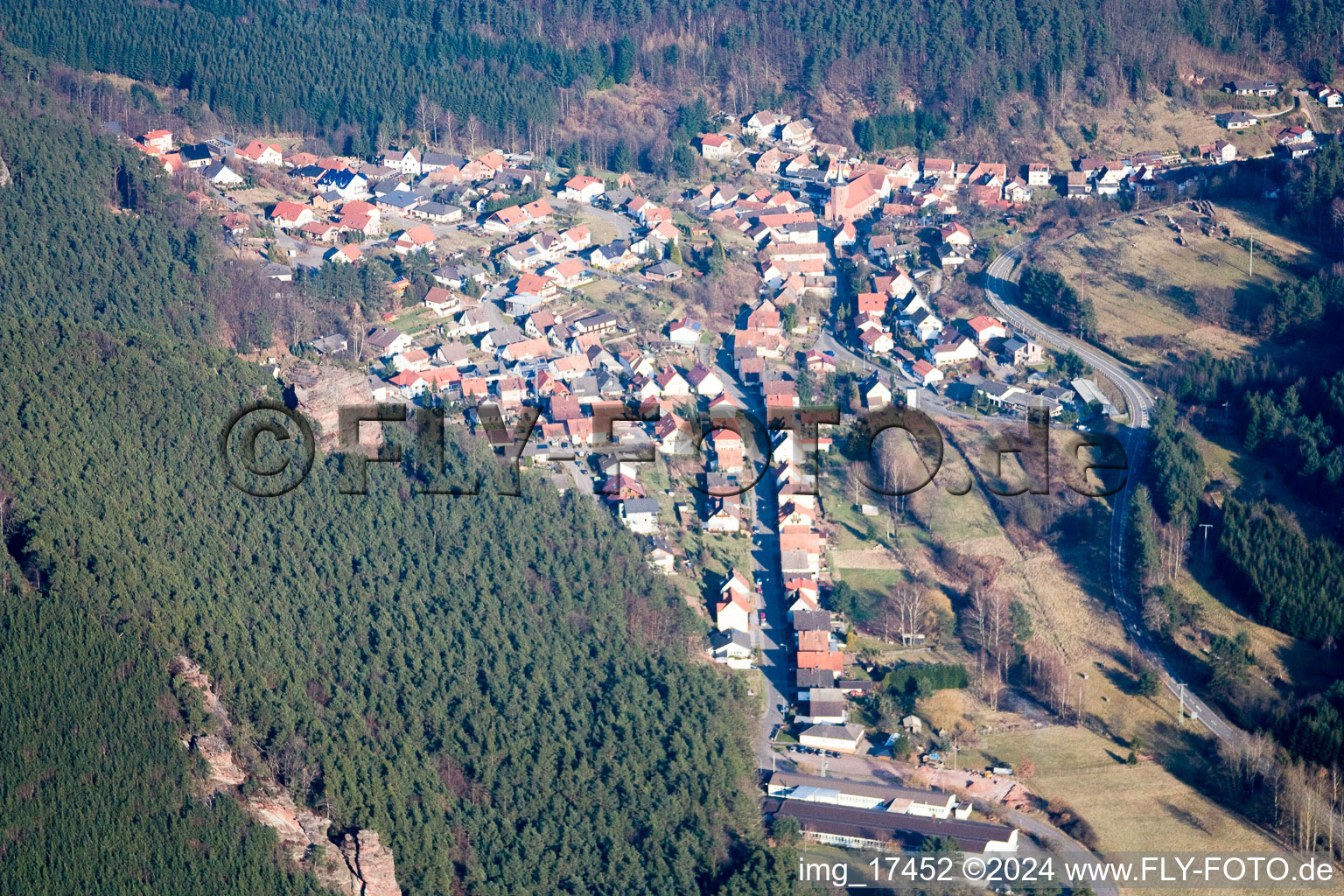 Photographie aérienne de Lug dans le département Rhénanie-Palatinat, Allemagne