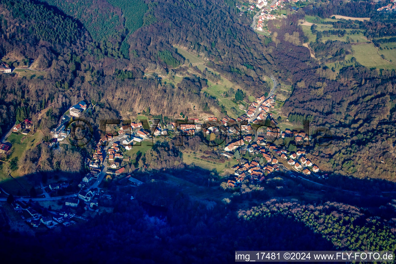 Weiler dans le département Bas Rhin, France vue d'en haut