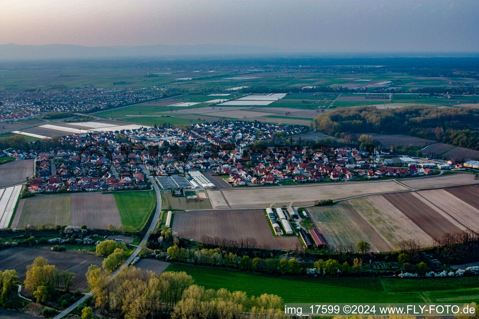 Photographie aérienne de Champs agricoles et surfaces utilisables à Kuhardt dans le département Rhénanie-Palatinat, Allemagne