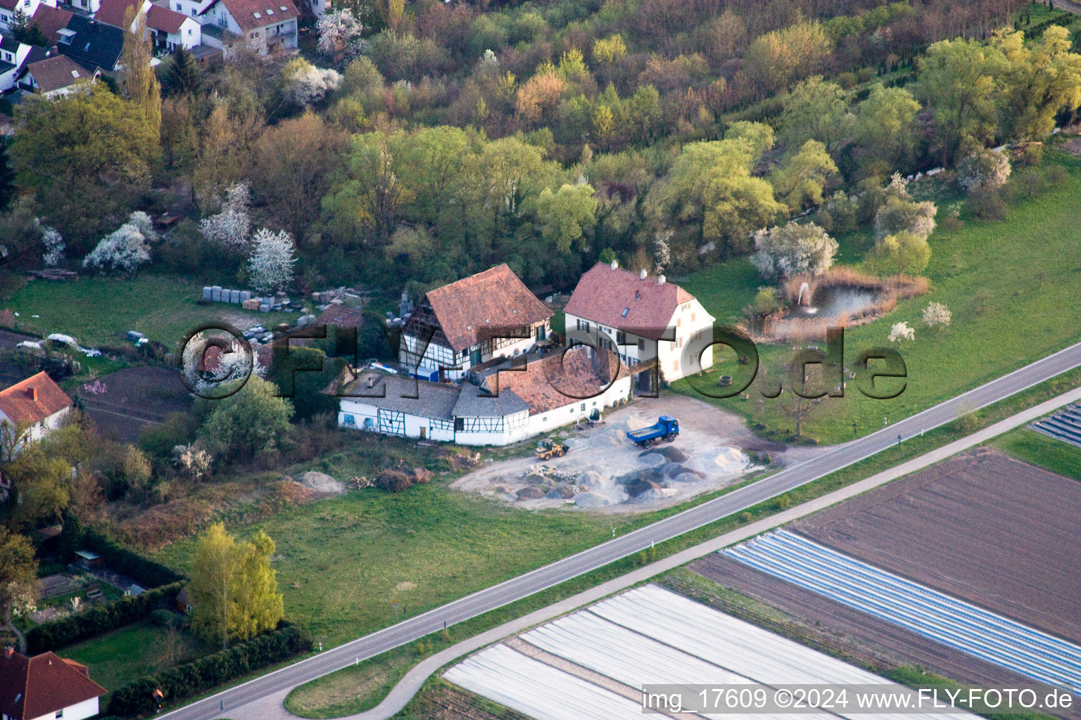 Photographie aérienne de Rheinzabern dans le département Rhénanie-Palatinat, Allemagne