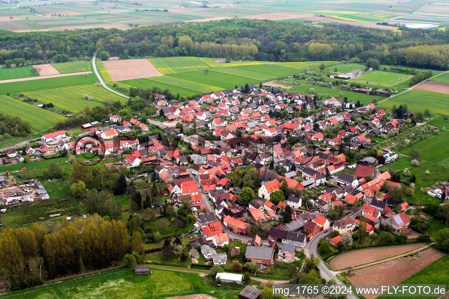 Photographie aérienne de Vue sur le village à Barbelroth dans le département Rhénanie-Palatinat, Allemagne