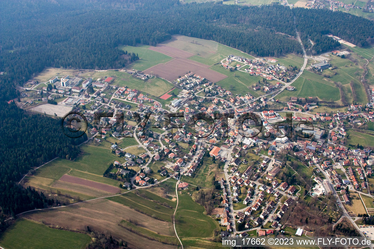Schömberg dans le département Bade-Wurtemberg, Allemagne d'en haut