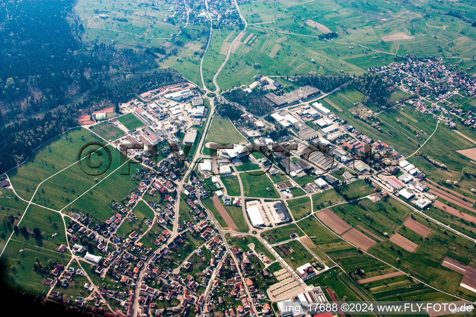 Photographie aérienne de Quartier Conweiler in Straubenhardt dans le département Bade-Wurtemberg, Allemagne