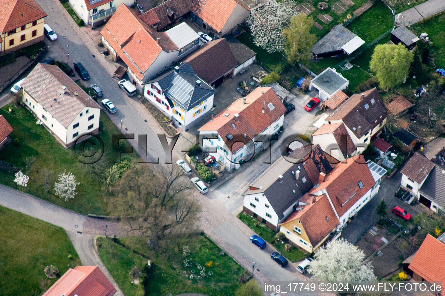 Quartier Schöllbronn in Ettlingen dans le département Bade-Wurtemberg, Allemagne depuis l'avion