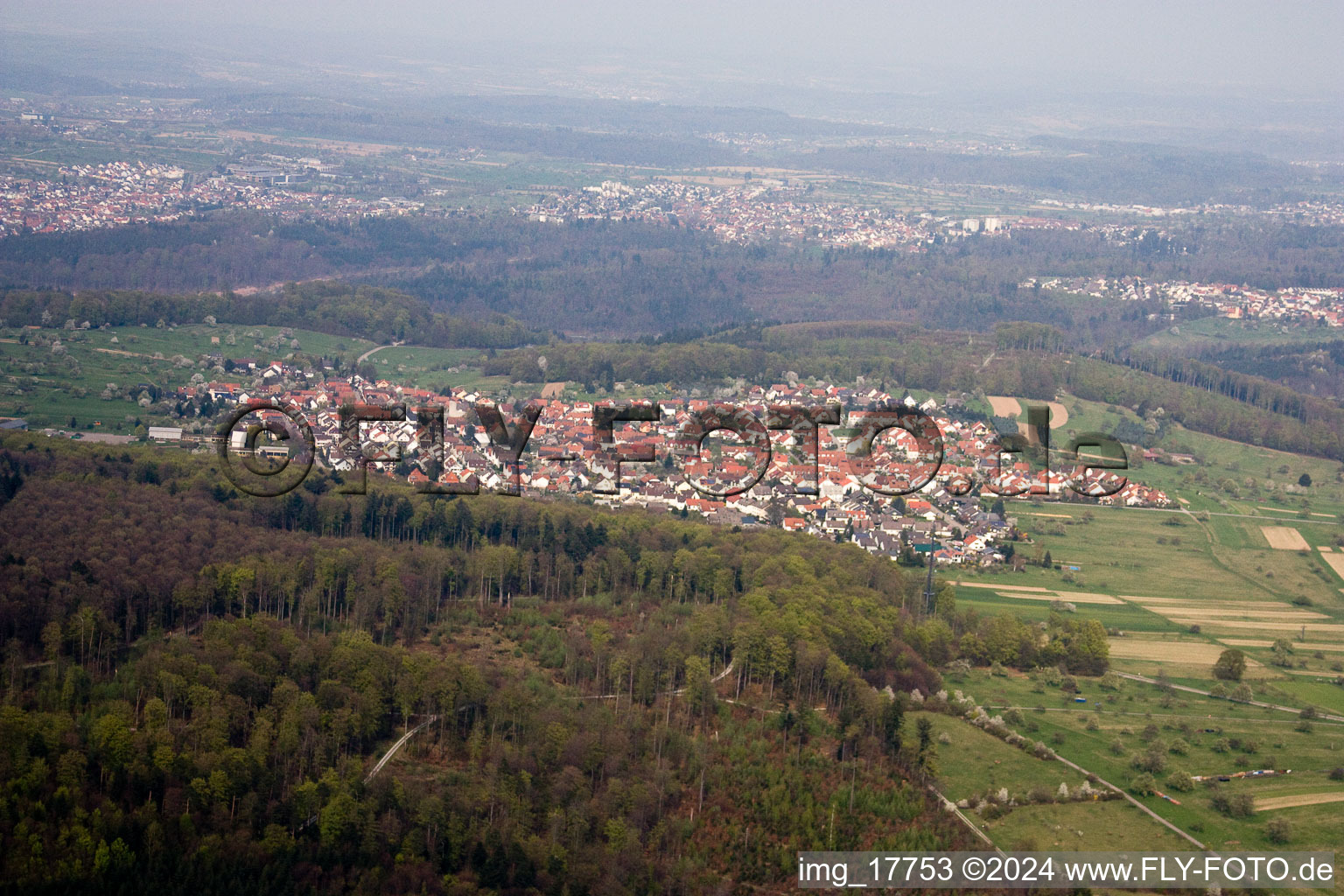 Quartier Spessart in Ettlingen dans le département Bade-Wurtemberg, Allemagne hors des airs