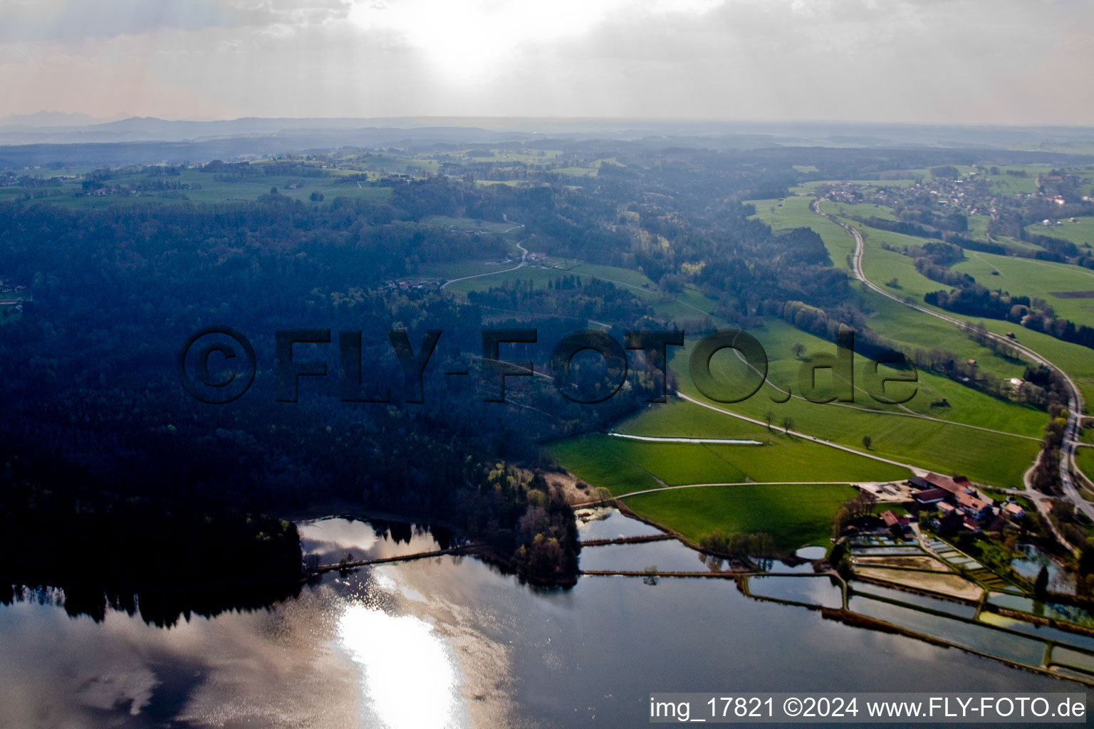 Photographie aérienne de Zellsee dans le département Bavière, Allemagne