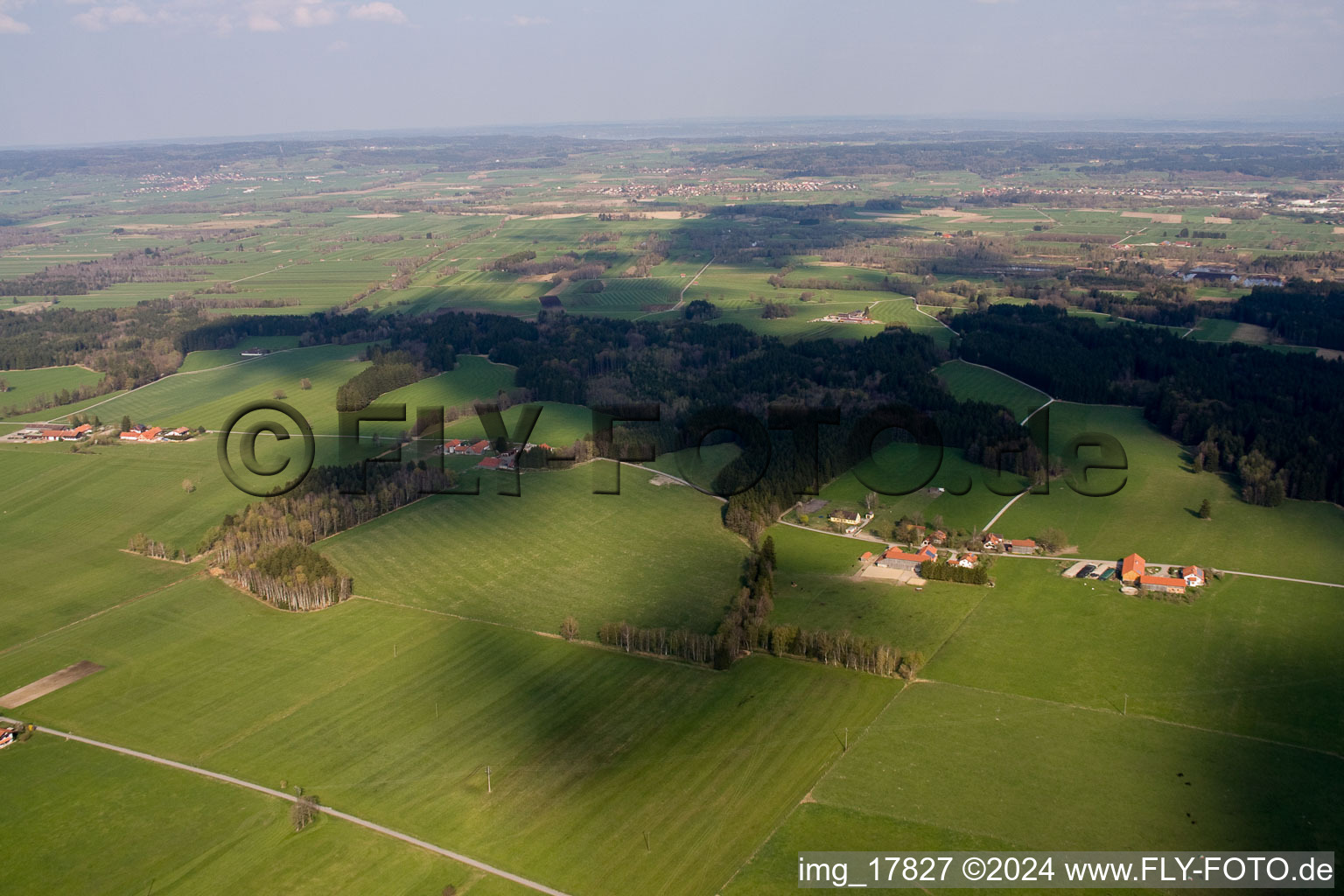 Zellsee dans le département Bavière, Allemagne depuis l'avion