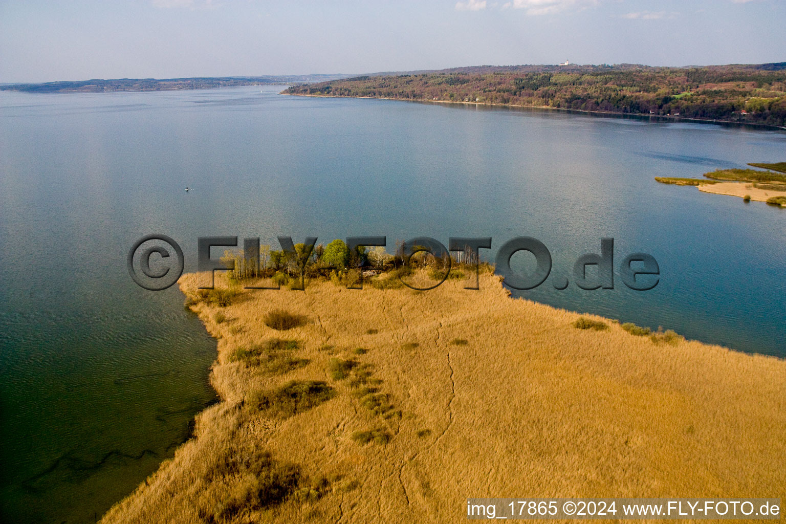 Photographie aérienne de Zones riveraines de la région du lac Ammersee à Dießen am Ammersee dans le département Bavière, Allemagne