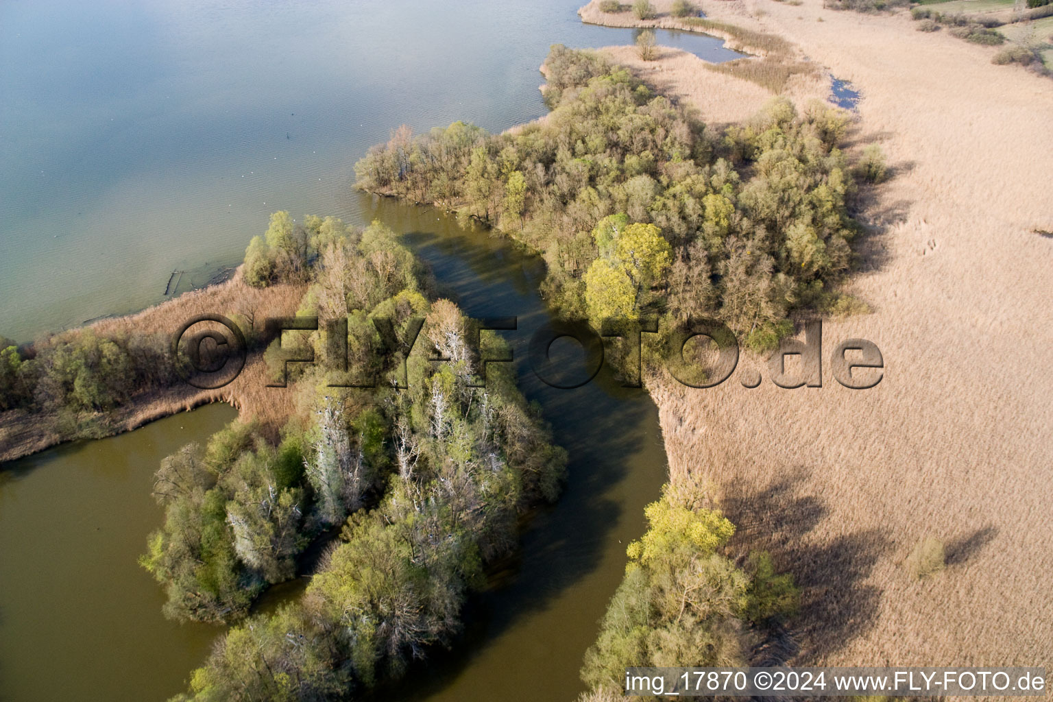 Vue oblique de À Ammersee à Fischen dans le département Bavière, Allemagne