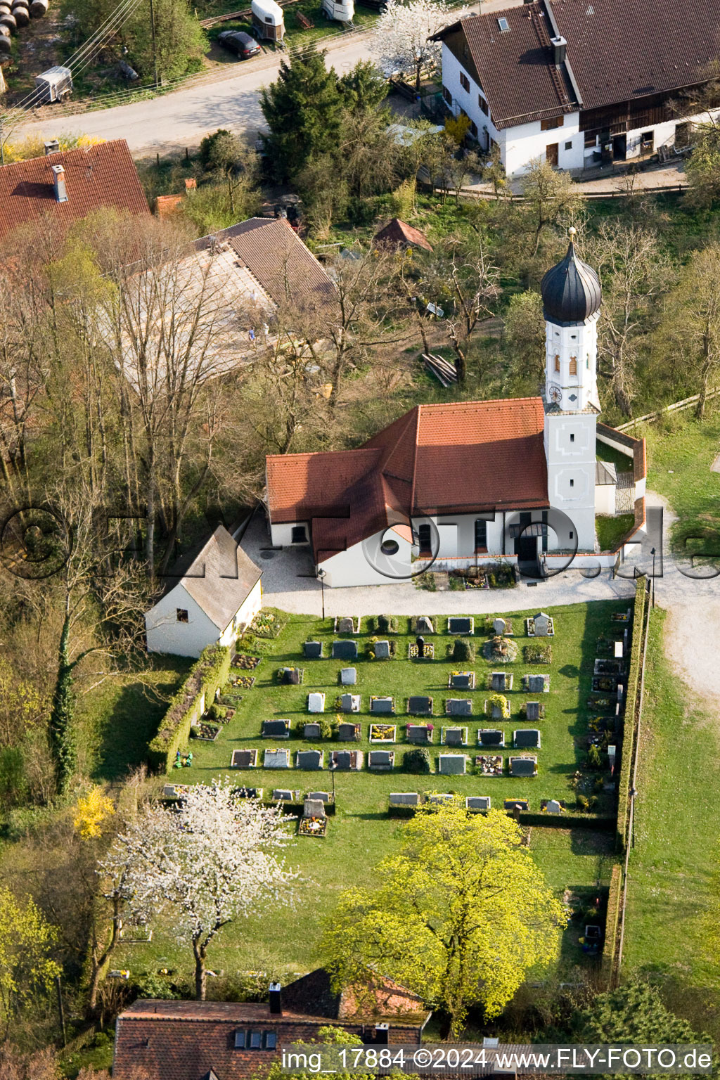 Image drone de À Ammersee à Fischen dans le département Bavière, Allemagne