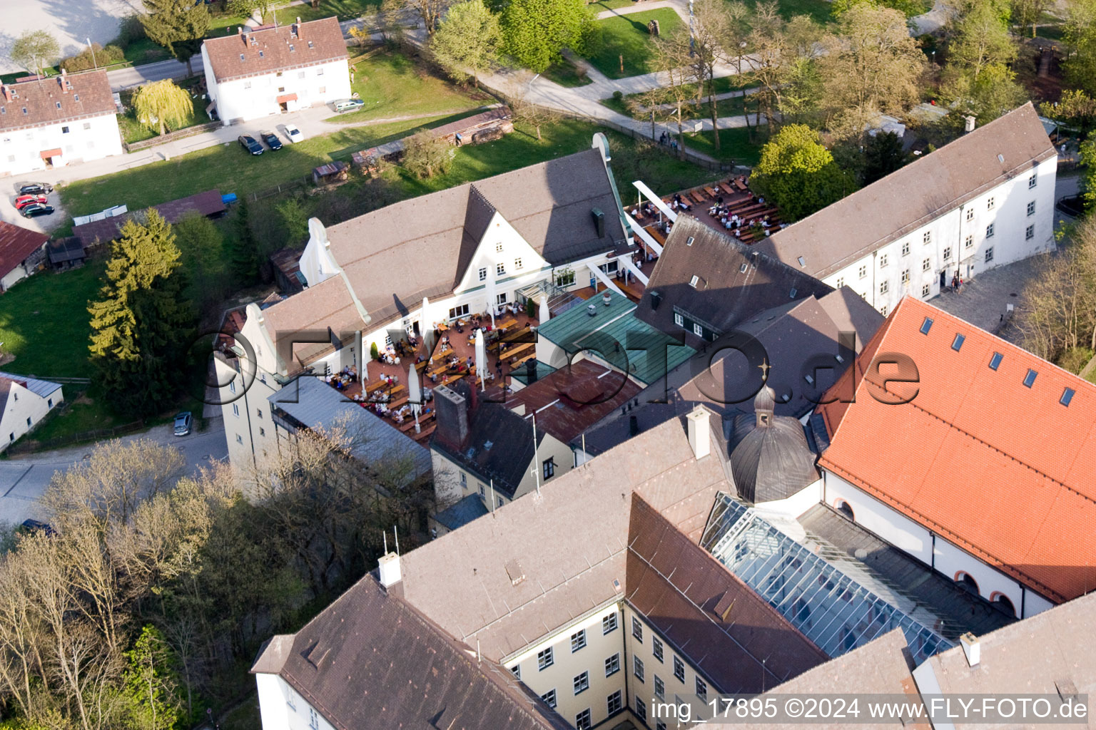 Brasserie du monastère à Andechs dans le département Bavière, Allemagne hors des airs