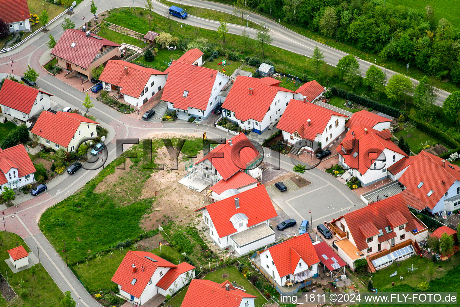 Photographie aérienne de Nouvelle zone de développement dans le NE à Winden dans le département Rhénanie-Palatinat, Allemagne