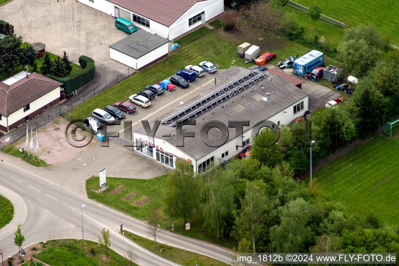 Photographie aérienne de Concessionnaire automobile Citroën Schwind à Winden dans le département Rhénanie-Palatinat, Allemagne