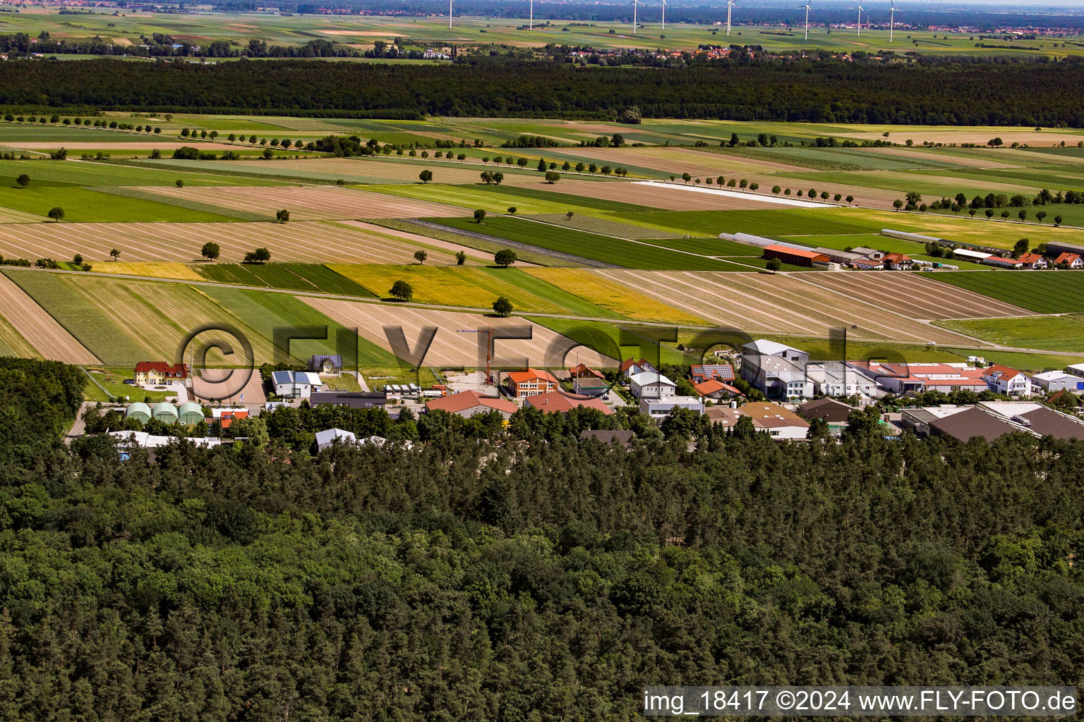 Hatzenbühl dans le département Rhénanie-Palatinat, Allemagne vue d'en haut