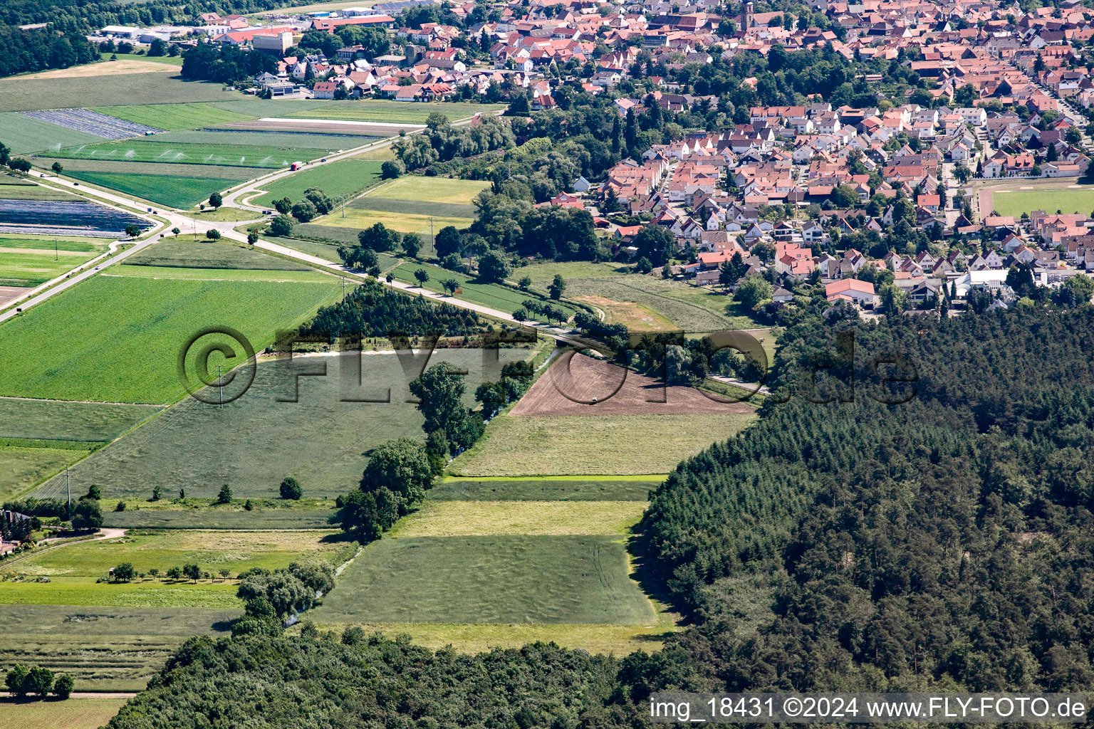 Hatzenbühl dans le département Rhénanie-Palatinat, Allemagne d'en haut