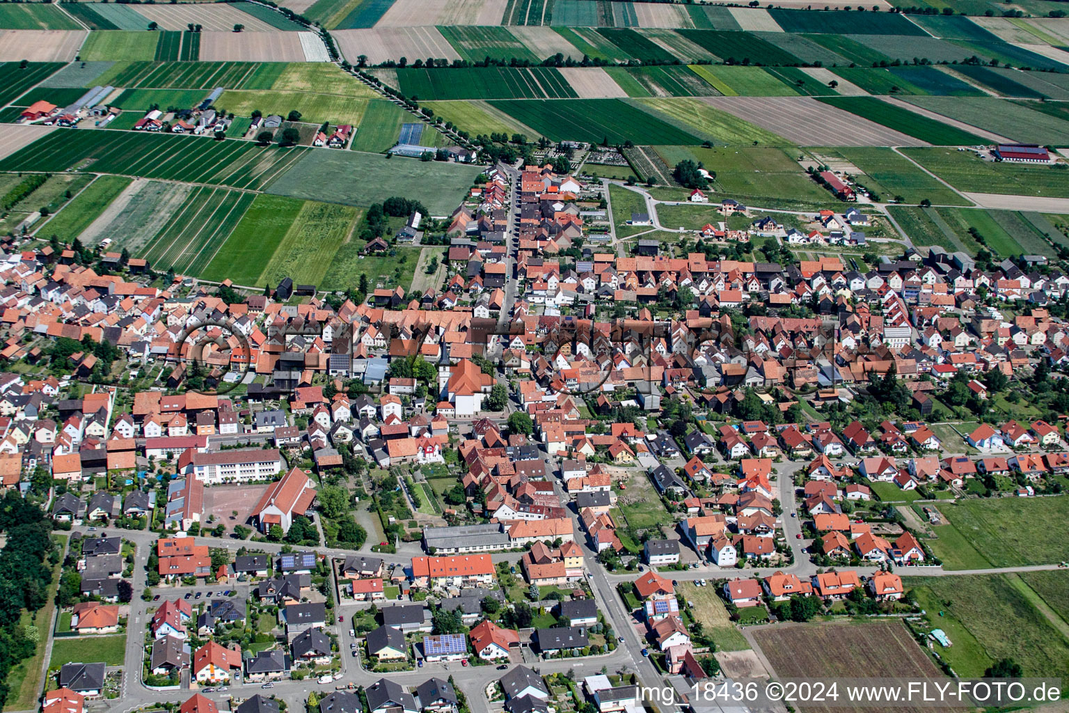 Hatzenbühl dans le département Rhénanie-Palatinat, Allemagne vue du ciel