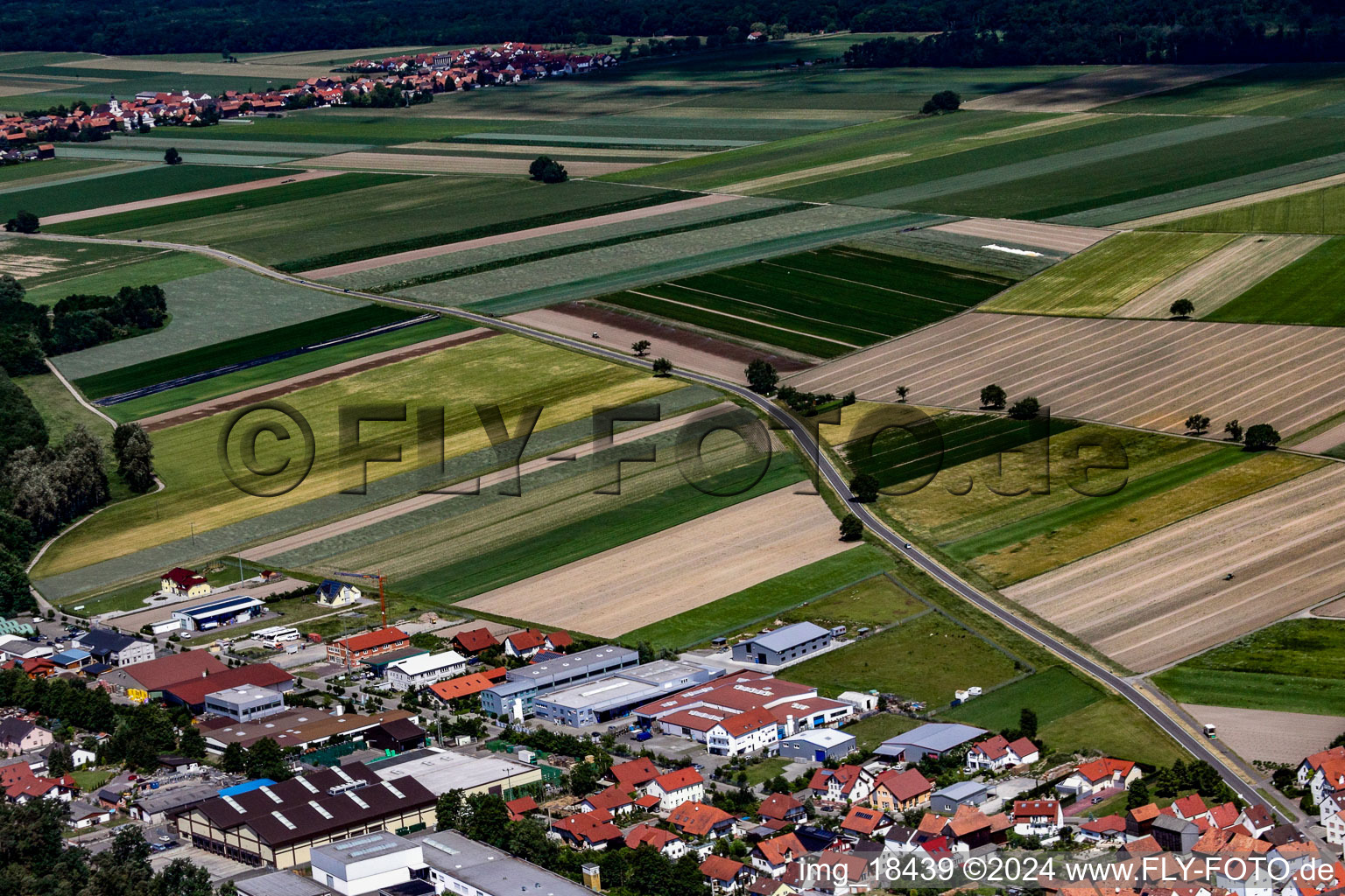 Hatzenbühl dans le département Rhénanie-Palatinat, Allemagne du point de vue du drone