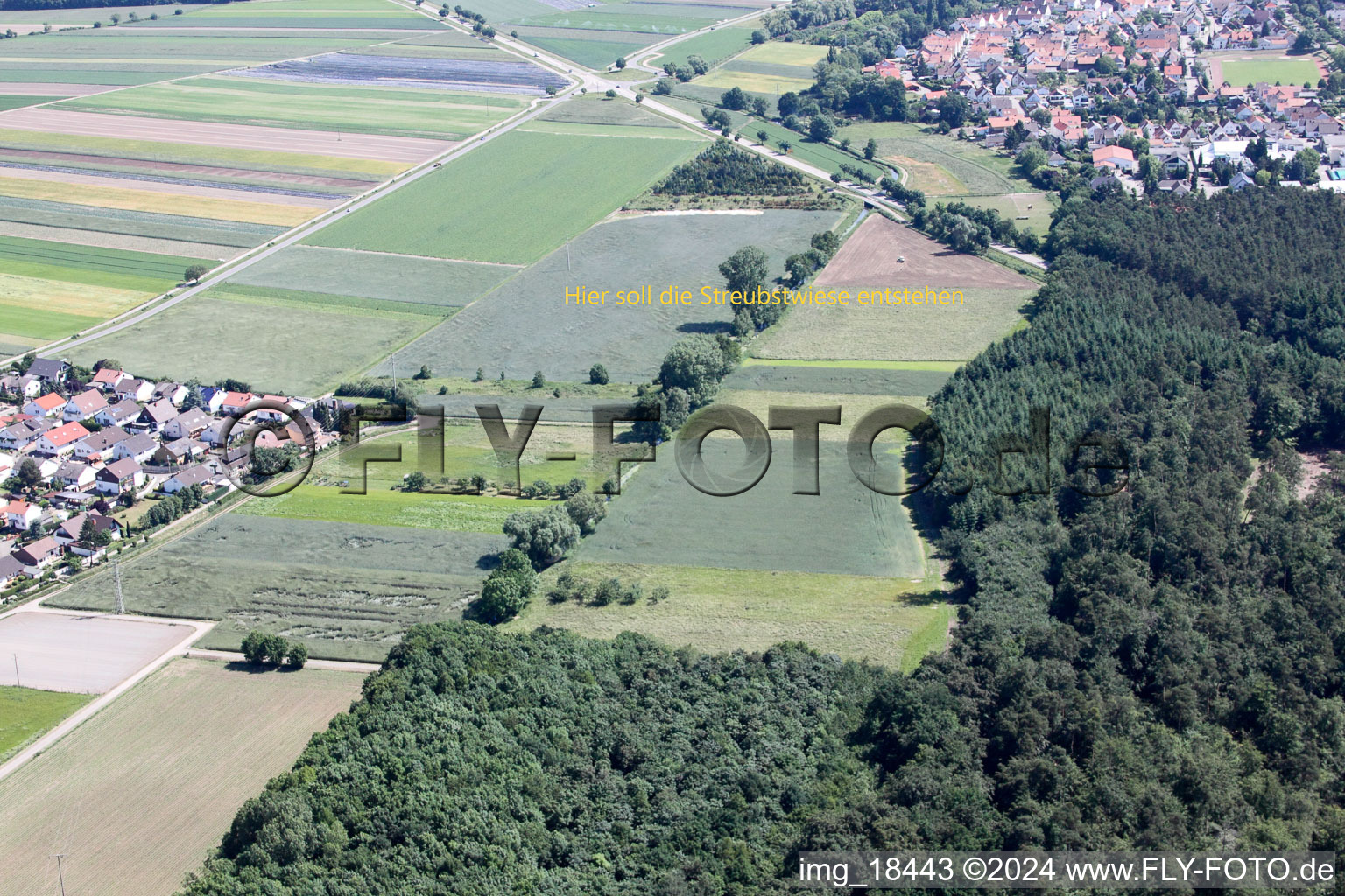 Photographie aérienne de Hatzenbühl dans le département Rhénanie-Palatinat, Allemagne