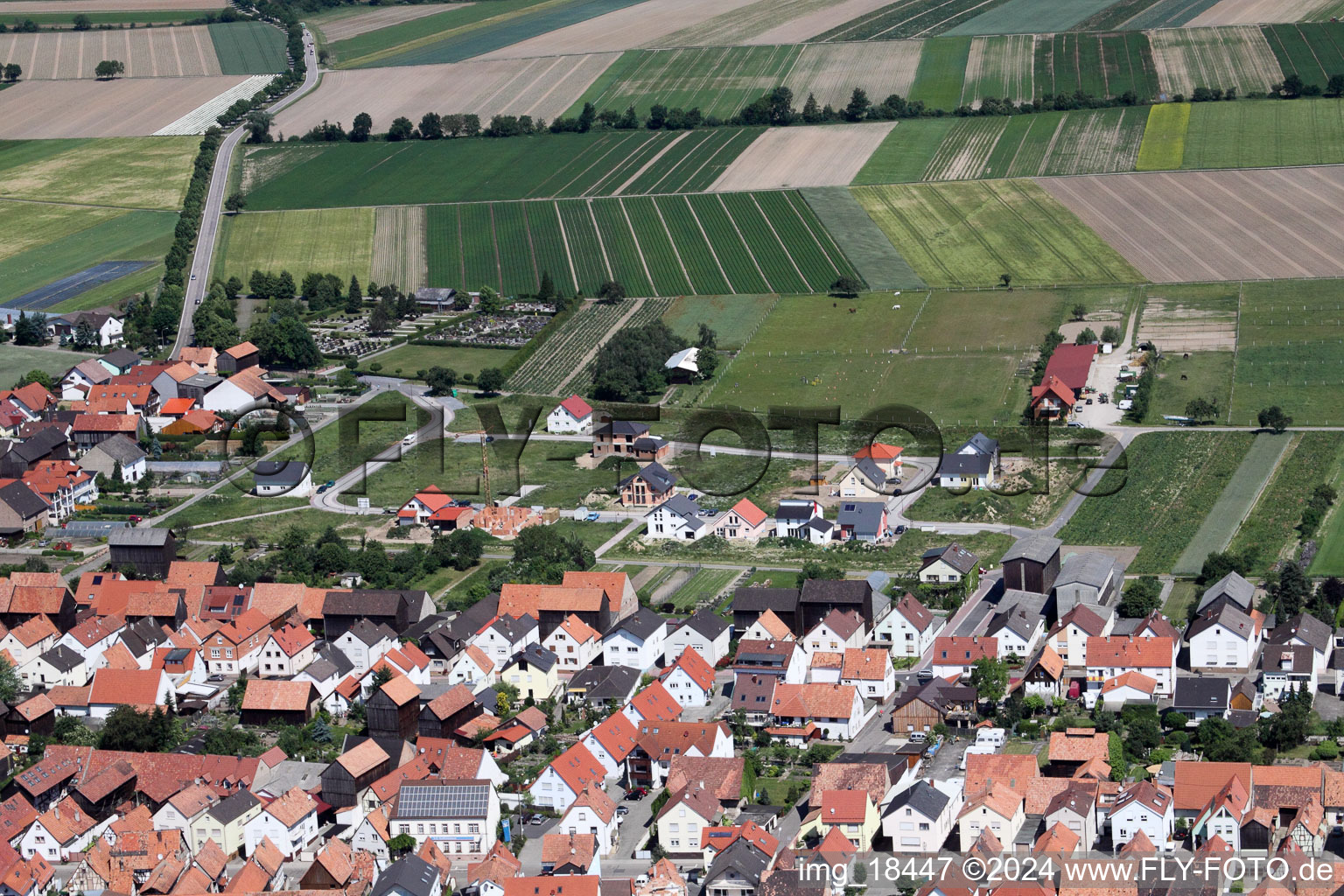 Hatzenbühl dans le département Rhénanie-Palatinat, Allemagne vue d'en haut