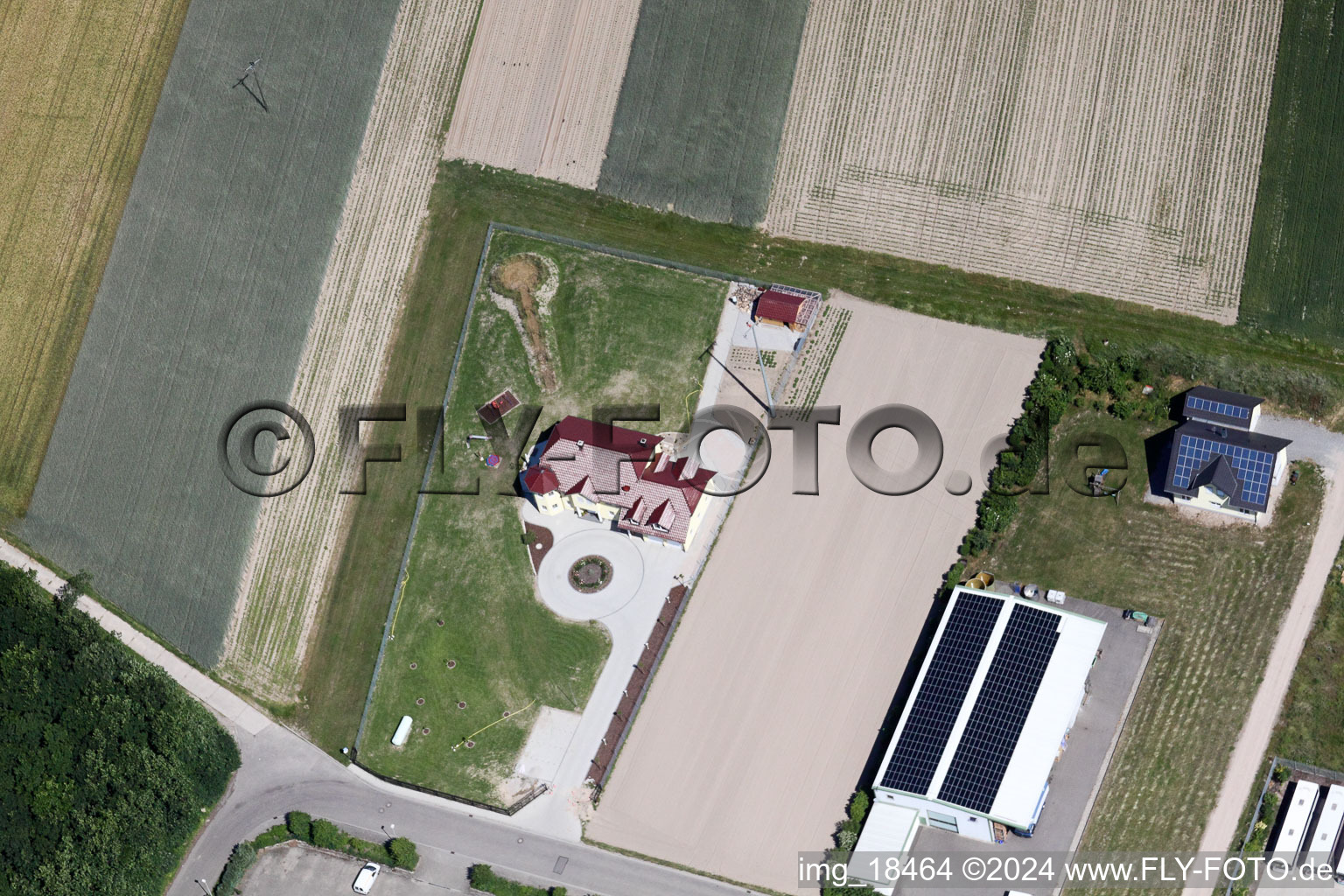 Hatzenbühl dans le département Rhénanie-Palatinat, Allemagne depuis l'avion