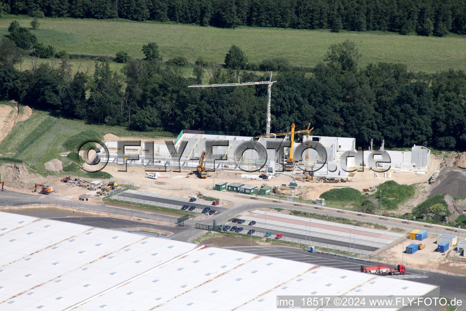 Photographie aérienne de Zone industrielle Horst, Alfa Aesar à le quartier Minderslachen in Kandel dans le département Rhénanie-Palatinat, Allemagne