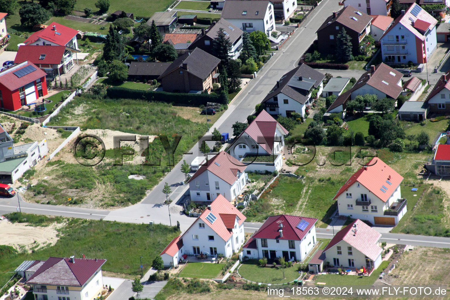 Image drone de Sur le chemin élevé à Kandel dans le département Rhénanie-Palatinat, Allemagne