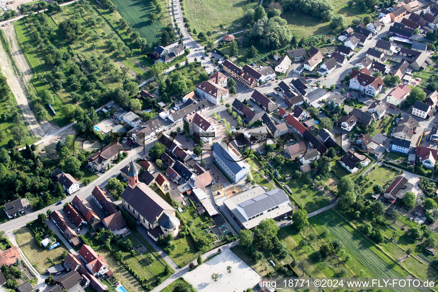 Steinmauern dans le département Bade-Wurtemberg, Allemagne d'en haut