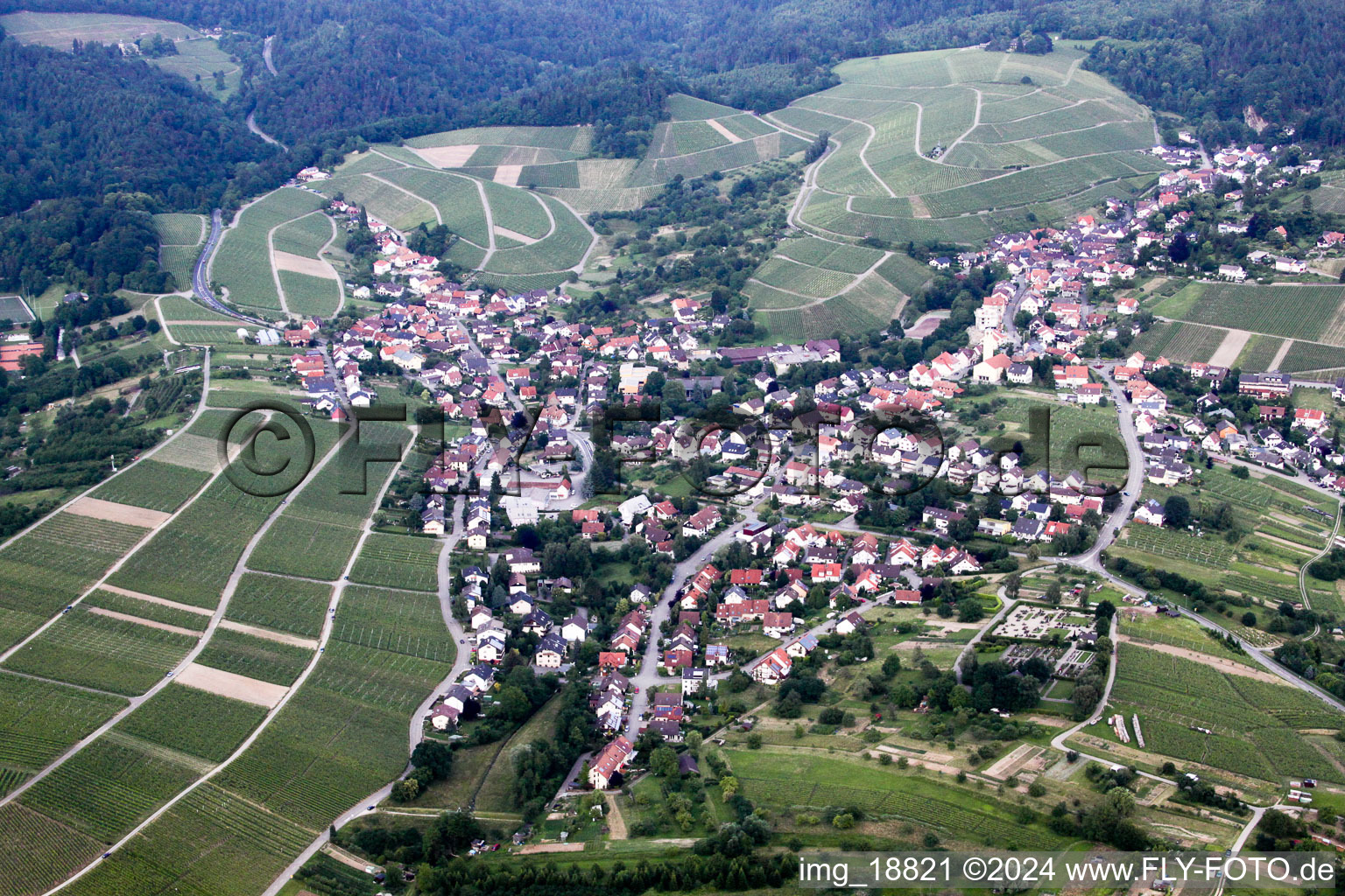 Photographie aérienne de Quartier Gallenbach in Baden-Baden dans le département Bade-Wurtemberg, Allemagne